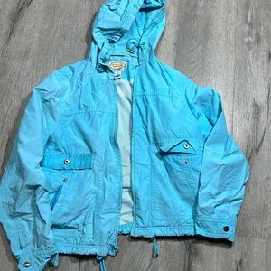 VTG Talbots windbreaker jacket in light blue size